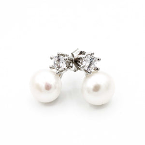 Meghan's Pearl & Diamond Earrings